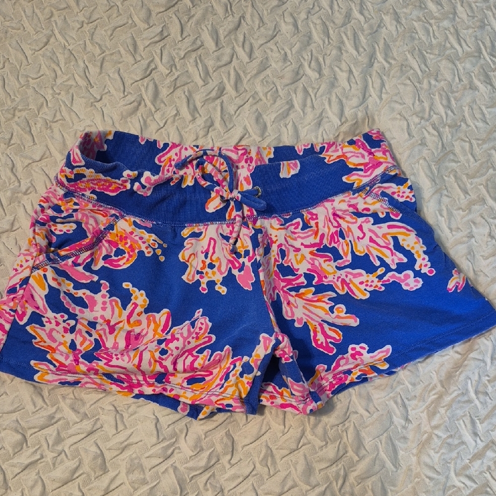 Lilly Pulitzer Blue and Pink Women Shorts